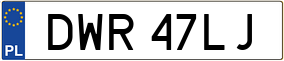 Trailer License Plate